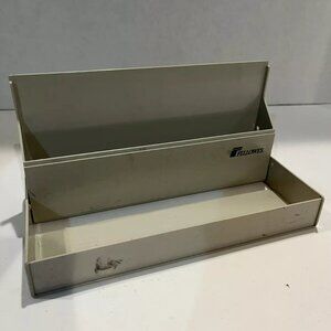 Fellowes Portable Diskette Case 90323 Vintage 1989 Putty, Preowned